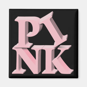 PinkonBlack Breast Cancer Awareness Magnet