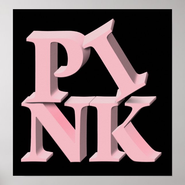PinkonBlack Breast Cancer Awareness Poster (Front)