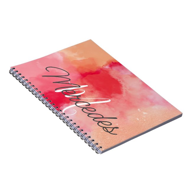 Pinks and Reds Tie Dye iPad Smart Cover Notebook (Right Side)