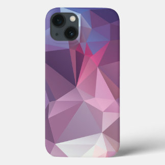 Pinks Blues Abstract Pyramid Pattern Art iPhone 13 Case