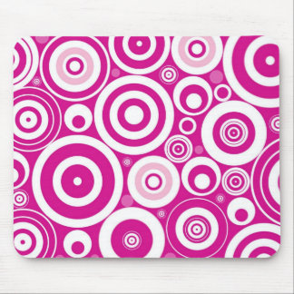 Pinks Circles Mouse Mat