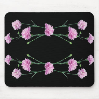 Pinks on Black Mouse Mat