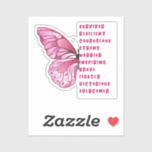 Pinktober Breast Cancer Awareness Sticker