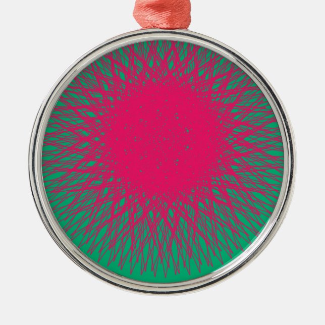 pinky abstract metal tree decoration (Front)