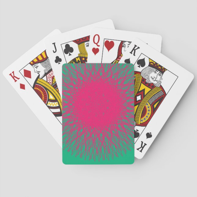 pinky abstract playing cards (Back)