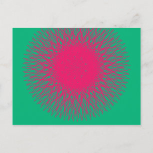 pinky abstract postcard