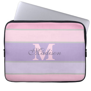 pinky and purple pastel laptop sleeve