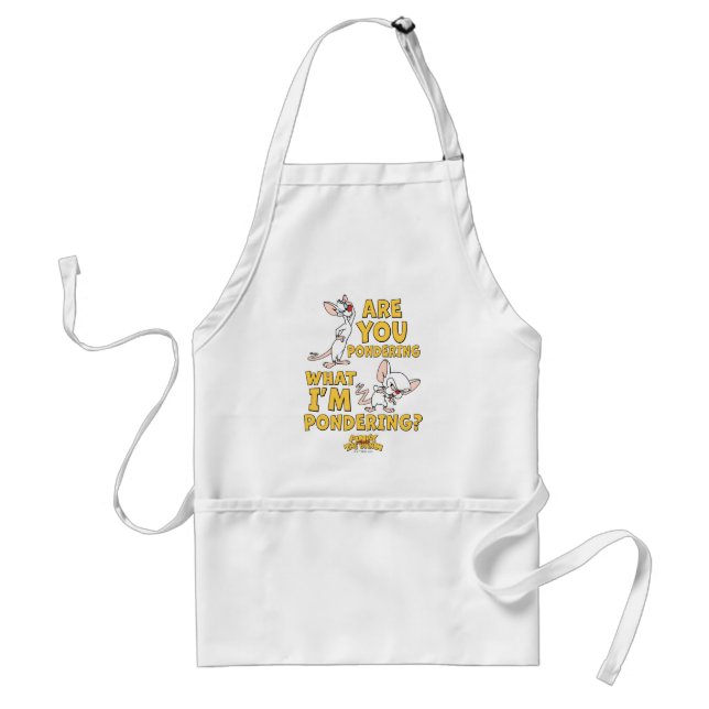 Pinky and the Brain | Are You Pondering? Standard Apron (Front)