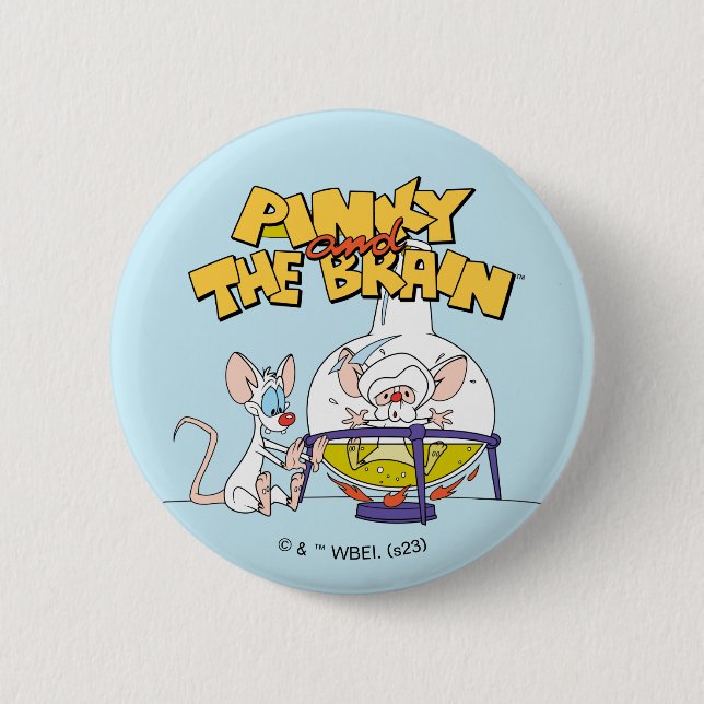 Pinky and the Brain | Laboratory Science 6 Cm Round Badge (Front)