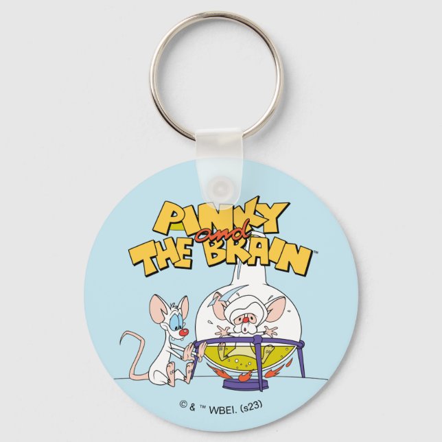 Pinky and the Brain | Laboratory Science Key Ring (Front)