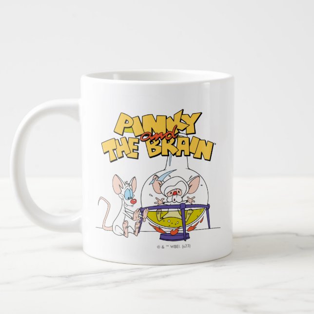 Pinky and the Brain | Laboratory Science Large Coffee Mug (Left)