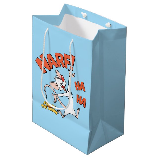 Pinky and the Brain | Pinky "Narf!" Medium Gift Bag (Front Angled)