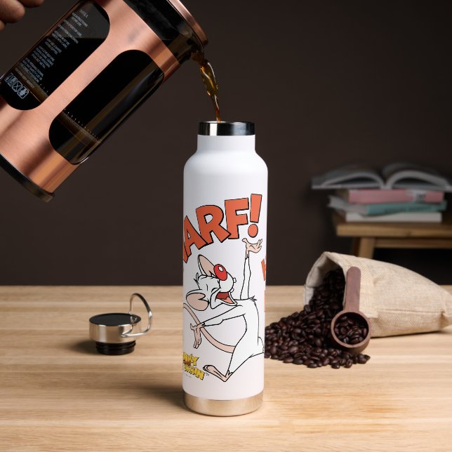 Pinky and the Brain | Pinky "Narf!" Water Bottle (Coffee)