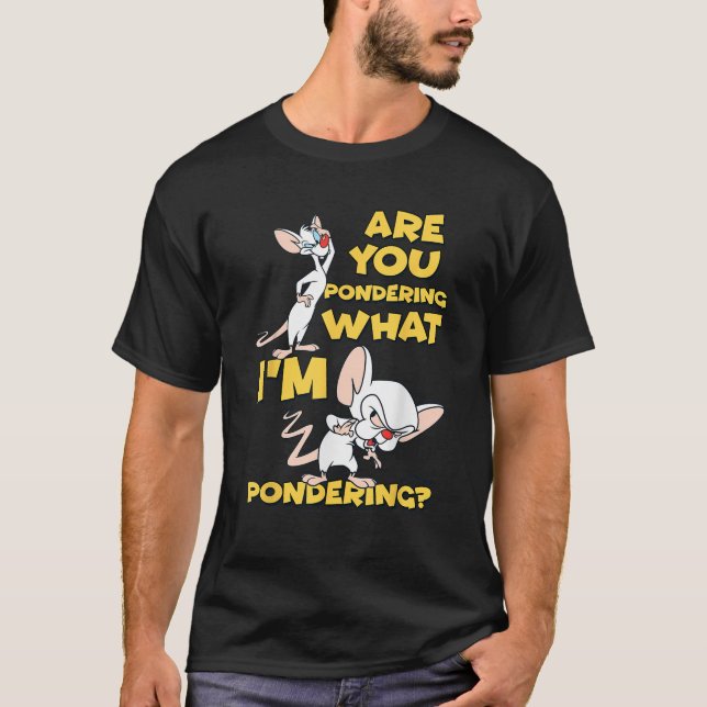 Pinky and the Brain Pondering T-Shirt (Front)