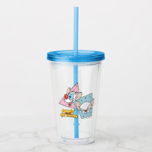 Pinky and the Brain   Retro Character Graphics Acrylic Tumbler