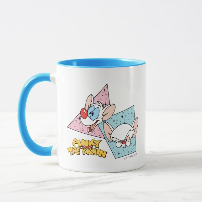 Pinky and the Brain | Retro Character Graphics Mug (Left)