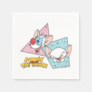 Pinky and the Brain   Retro Character Graphics Napkin