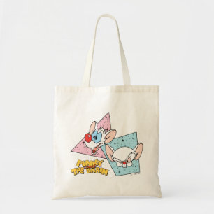 Pinky and the Brain   Retro Character Graphics Tote Bag