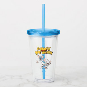 Pinky and the Brain   Show Logo Acrylic Tumbler