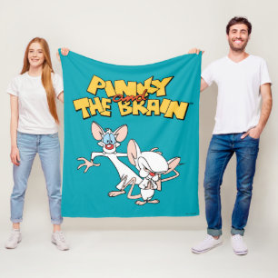 Pinky and the Brain Show Logo Fleece Blanket