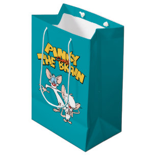 Pinky and the Brain   Show Logo Medium Gift Bag