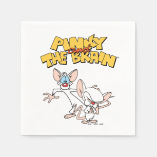 Pinky and the Brain   Show Logo Napkin