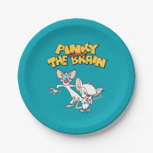 Pinky and the Brain   Show Logo Paper Plate