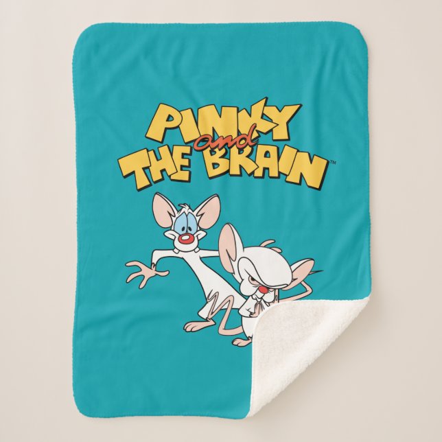 Pinky and the Brain | Show Logo Sherpa Blanket (Front)