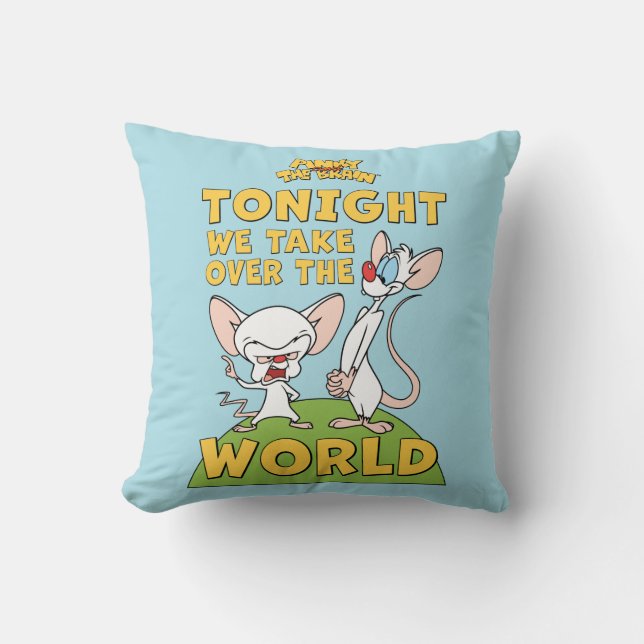 Pinky and the Brain | Take Over The World Cushion (Front)