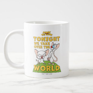 Pinky and the Brain   Take Over The World Large Coffee Mug