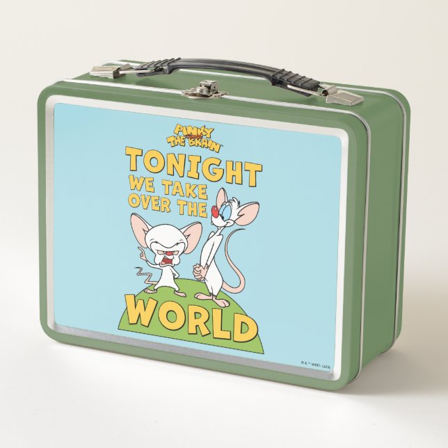 Pinky and the Brain | Take Over The World Metal Lunch Box (Front)