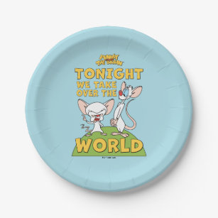 Pinky and the Brain   Take Over The World Paper Plate