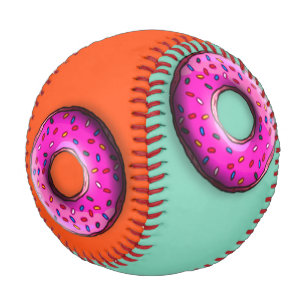 Pinky Donut with colorful sprinkles + your ideas Baseball