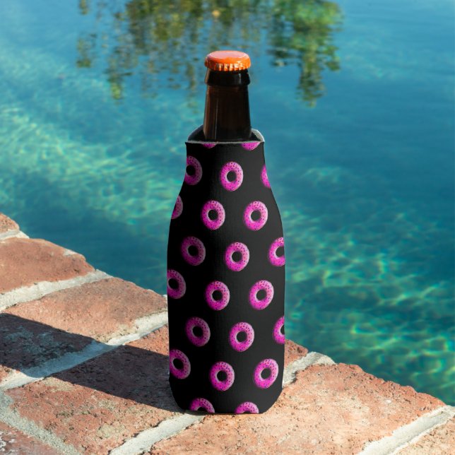 Pinky Doughnut - colourful sprinkles 1 Bottle Cooler (In Situ Pool)