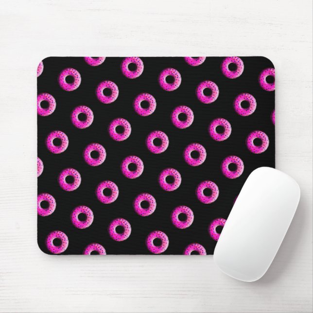 Pinky Doughnut - colourful sprinkles 1 Mouse Mat (With Mouse)