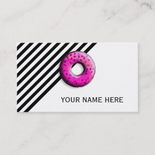 Pinky Doughnut with colourful sprinkles + your ide Business Card