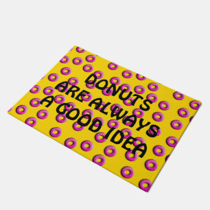 Pinky Doughnut with colourful sprinkles + your ide Doormat