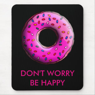 Pinky Doughnut with colourful sprinkles + your ide Mouse Mat