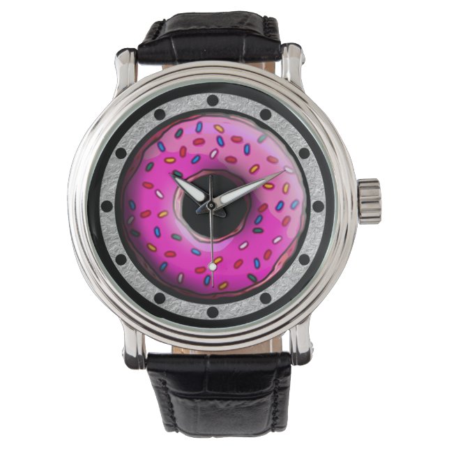 Pinky Doughnut with colourful sprinkles + your ide Watch (Front)