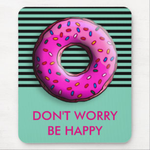 Pinky Doughnut with colourful sprinkles + your Mouse Mat