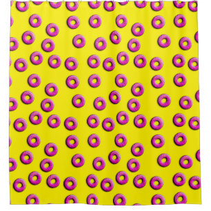 Pinky Doughnuts seamless pattern + your ideas Shower Curtain