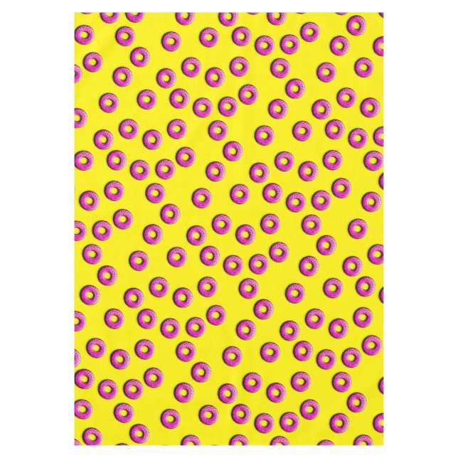 Pinky Doughnuts seamless pattern + your ideas Tablecloth (Front)