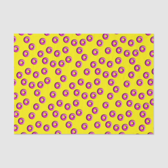 Pinky Doughnuts seamless pattern + your ideas Tissue Paper (Front)