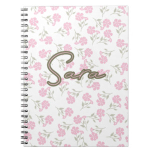 Pinky floral AOP Notebook