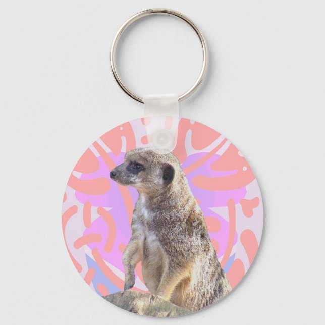 Pinky Meerkat Key Ring (Front)