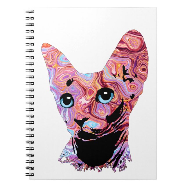 Pinky Sphynx Cat 683 Notebook (Front)