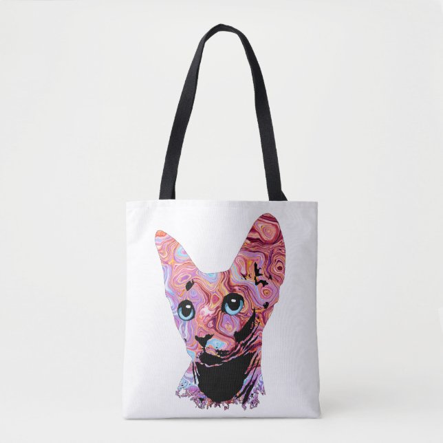 Pinky Sphynx Cat 683 Tote Bag (Front)