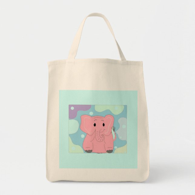 Pinky the Elephant Tote Bag (Front)
