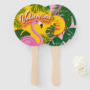 Pinky Validation Vacation Hand Fan
