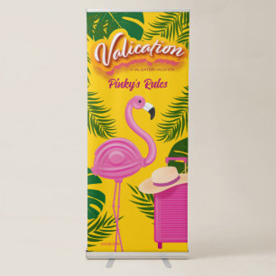 Pinky Validation Vacation Simple  Retractable Banner